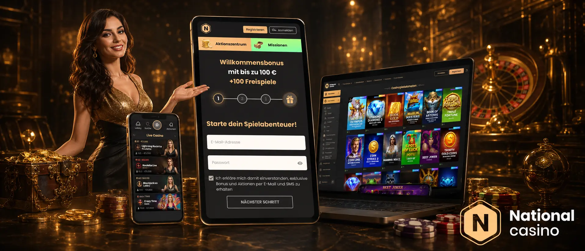 Wöchentliche Aktionen bei National Casino